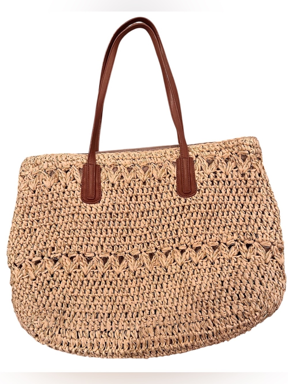Talbots Woven Straw Tote Bag - Picture 9 of 10